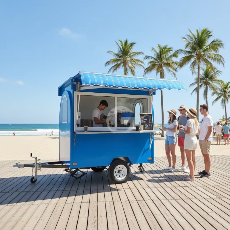 Food Truck Coffee Trailer Stre - đánh giá và giá Vintage Coffee Equipment