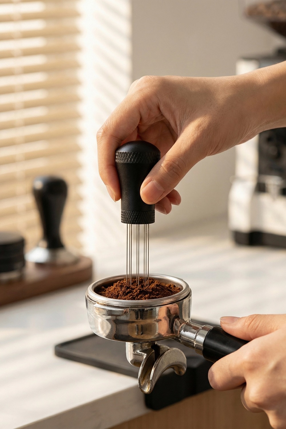 Espresso Stirrer Distribution  - đánh giá và giá Hero Coffee Equipment