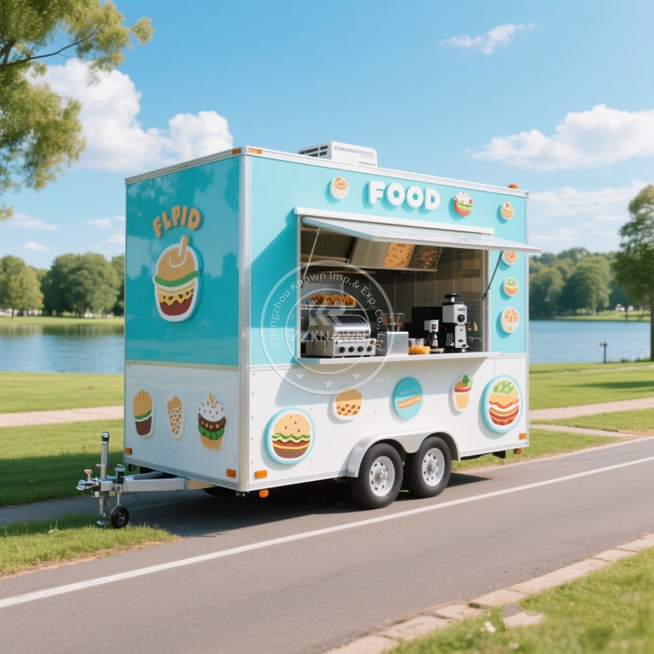 Food Trailer Truck Ice Cream C - đánh giá và giá Coffee Van Equipment