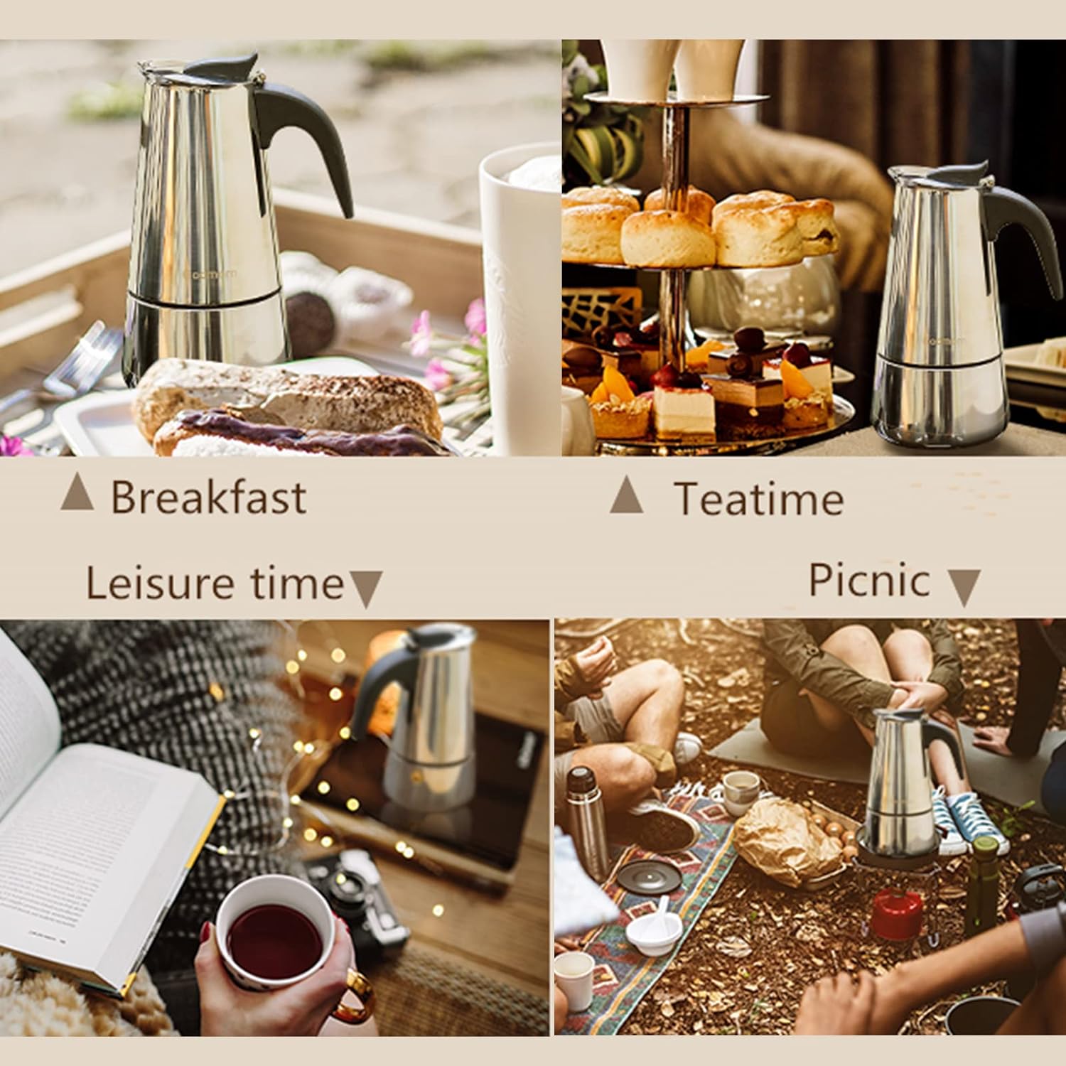 4/6/9 ly Moka nồi Caffe máy Es - đánh giá và giá Coffee Equipment Tools