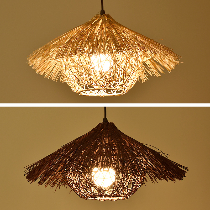 Creative Rattan Woven Chandeli - đánh giá và giá Vintage Coffee Equipment