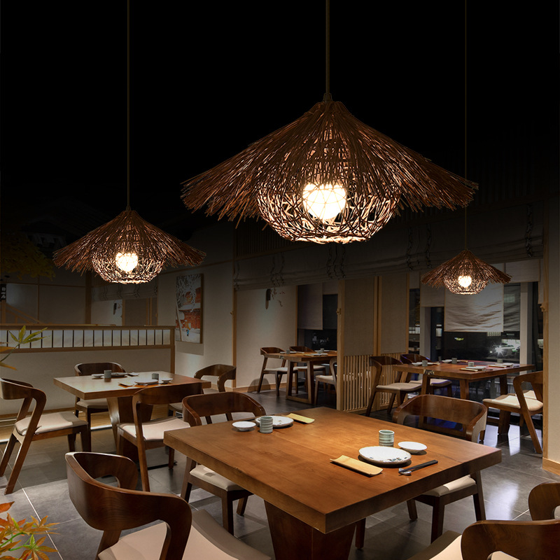 Creative Rattan Woven Chandeli - đánh giá và giá Vintage Coffee Equipment